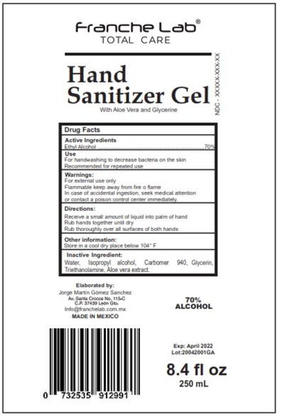 8.4 fl oz Label - .03 Hand Sanitizer 250 mL